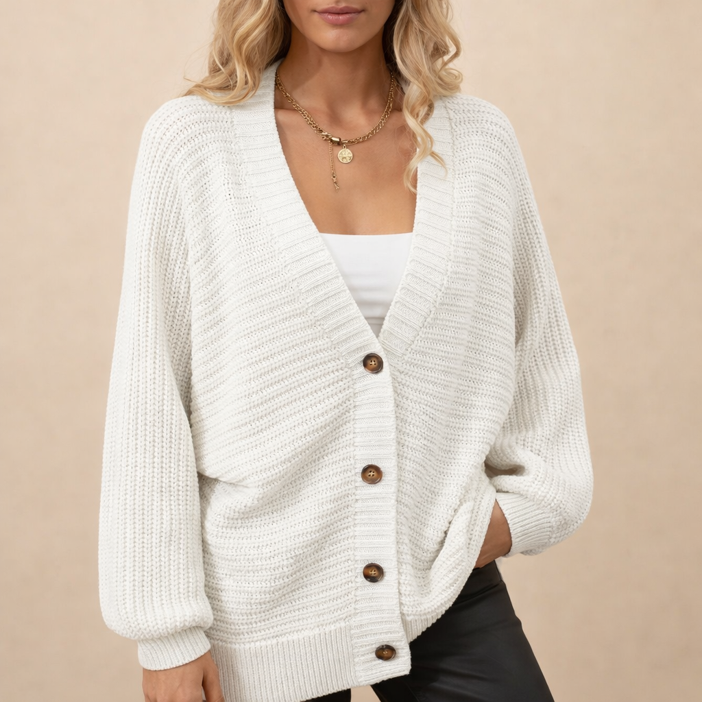 Women's Knit Cardigan Sweater – Relaxed Everyday Layering Comfort