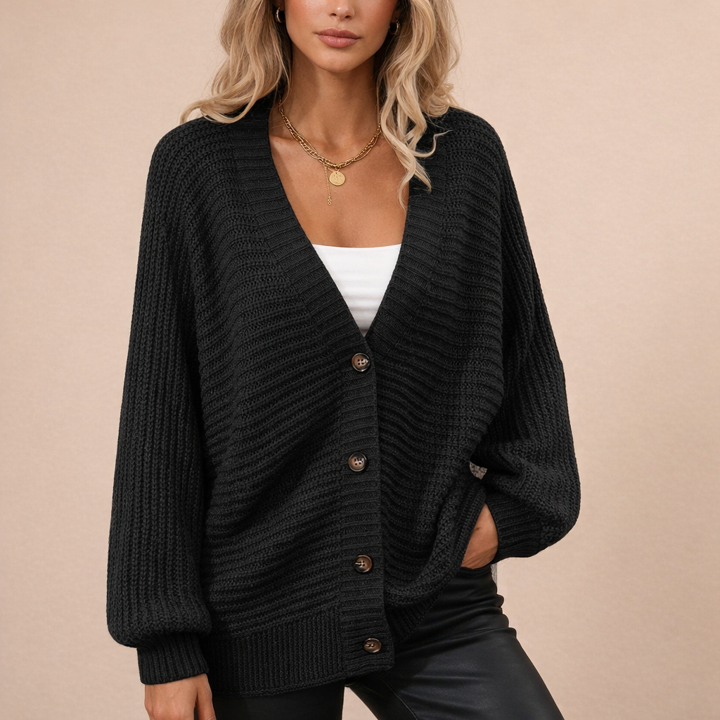 Women's Knit Cardigan Sweater – Relaxed Everyday Layering Comfort