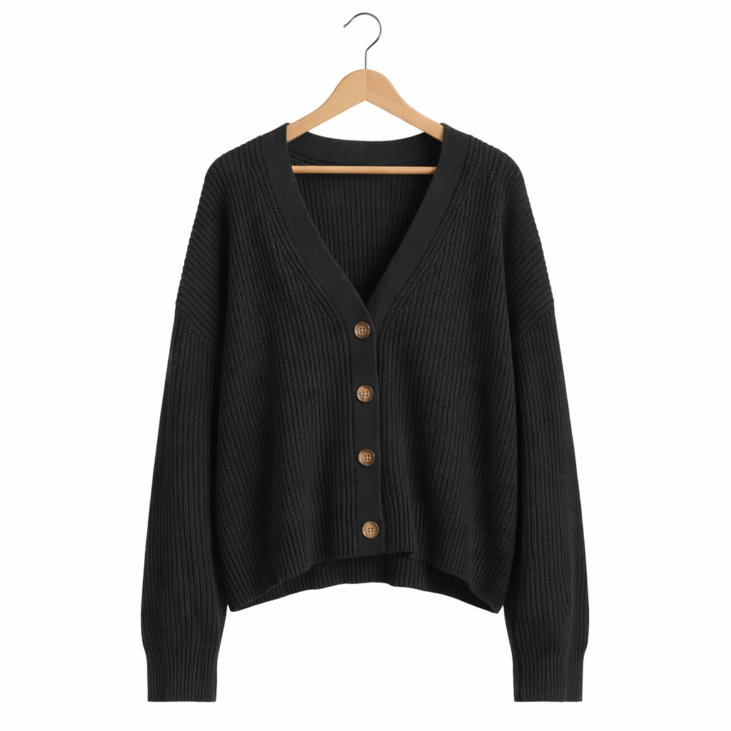 Women's Lightweight Button Cardigan – Breathable Layering for Everyday Wear