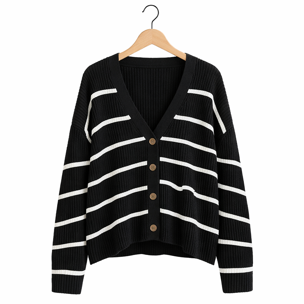 Women's Lightweight Button Cardigan – Breathable Layering for Everyday Wear