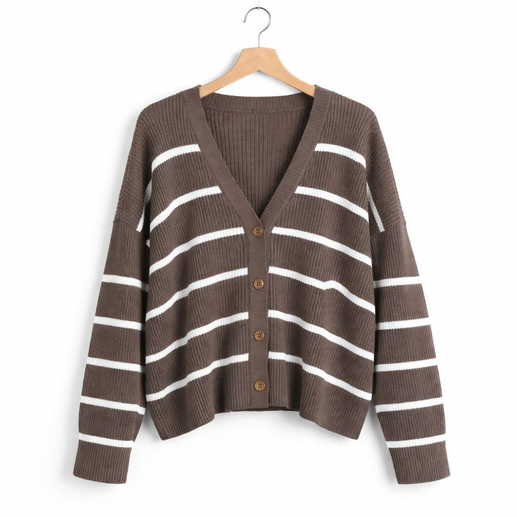 Women's Lightweight Button Cardigan – Breathable Layering for Everyday Wear