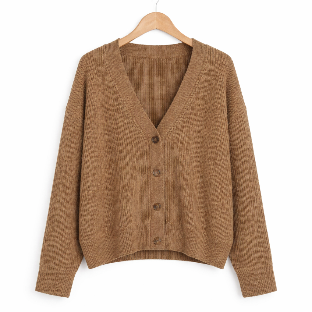 Women's Lightweight Button Cardigan – Breathable Layering for Everyday Wear