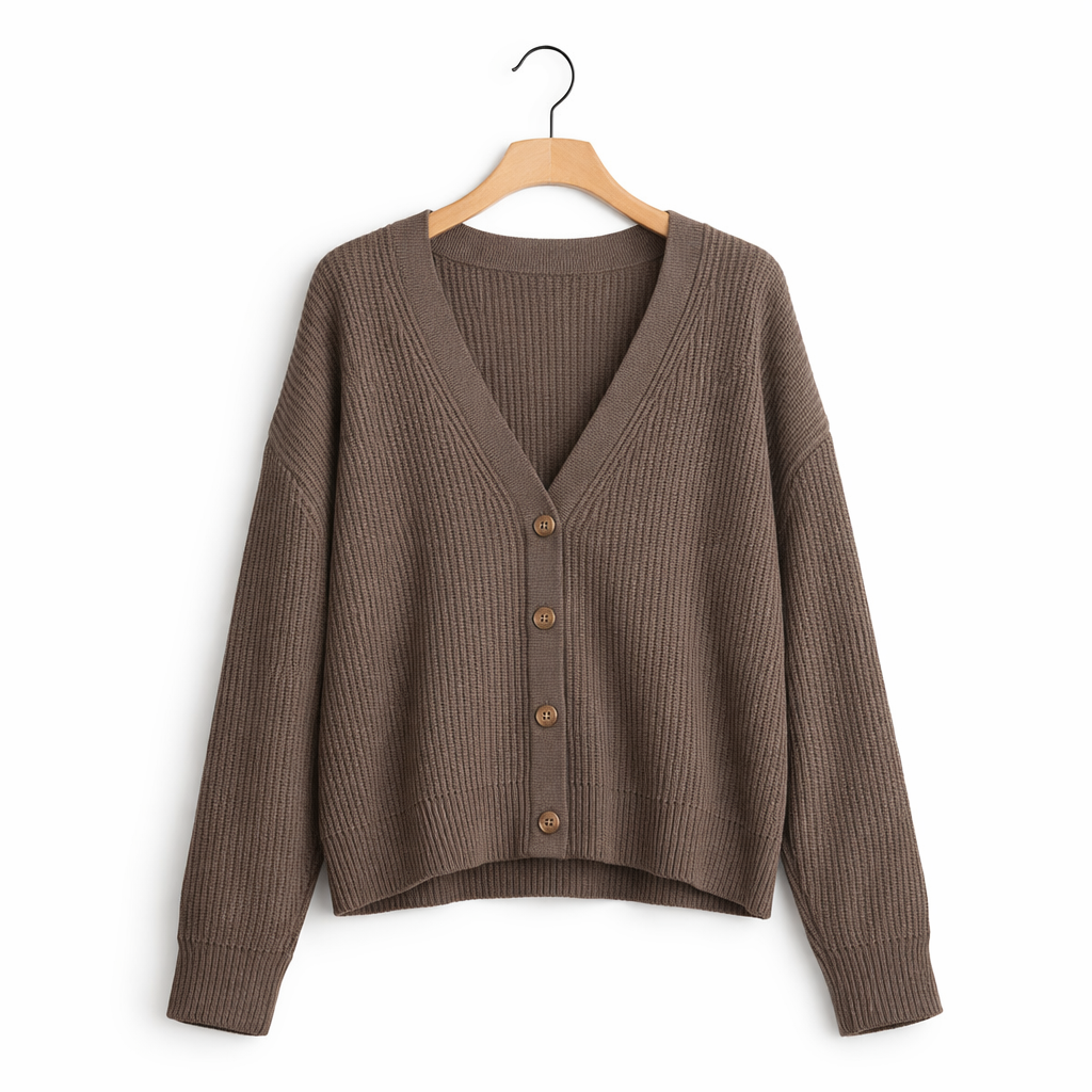 Women's Lightweight Button Cardigan – Breathable Layering for Everyday Wear