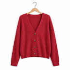 Women's Lightweight Button Cardigan – Breathable Layering for Everyday Wear
