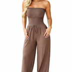 Women's Wide-Leg Jumpsuit – Flowy Fit for Everyday Wear