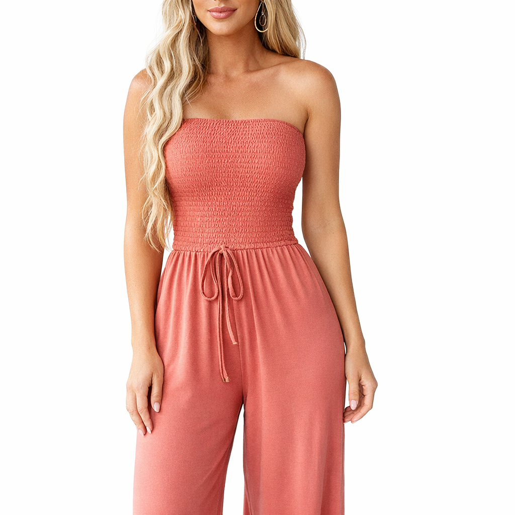 Women's Wide-Leg Jumpsuit – Flowy Fit for Everyday Wear