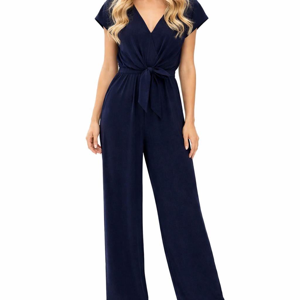 Women's Button-Down Jumpsuit – Comfortable All-Day Wear