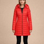Women's Midi Quilted Jacket – Lightweight Insulation for Everyday Wear