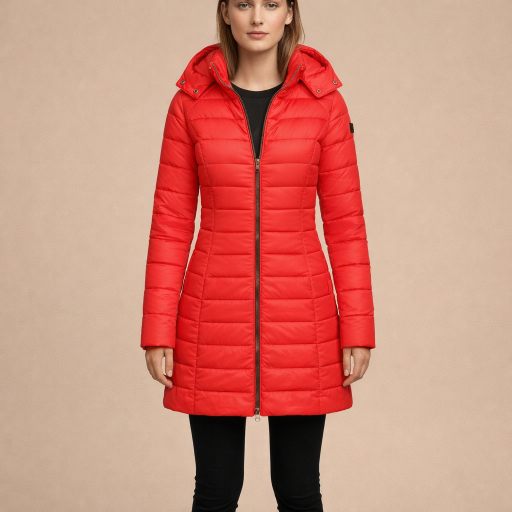 Women's Midi Quilted Jacket – Lightweight Insulation for Everyday Wear