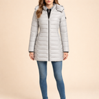 Women's Midi Quilted Jacket – Lightweight Insulation for Everyday Wear