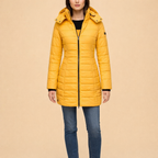 Women's Midi Quilted Jacket – Lightweight Insulation for Everyday Wear