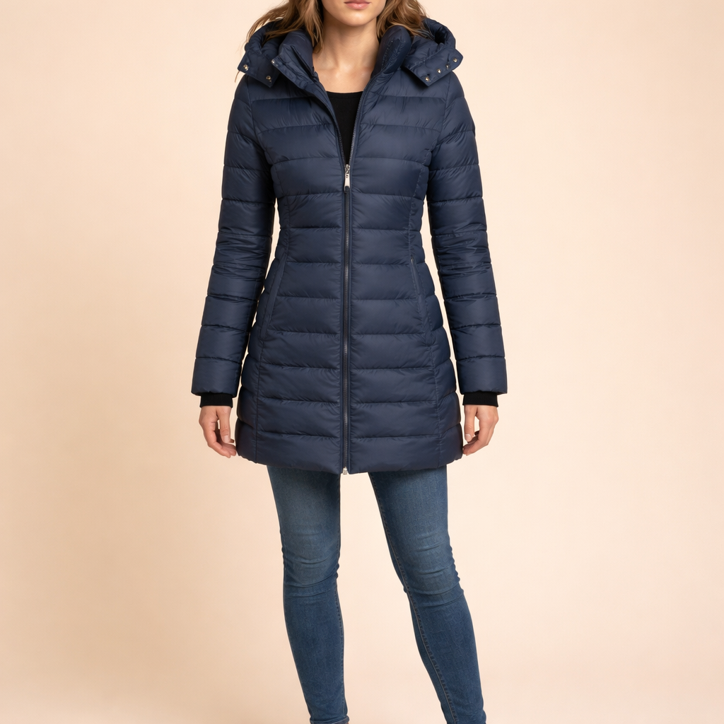 Women's Midi Quilted Jacket – Lightweight Insulation for Everyday Wear