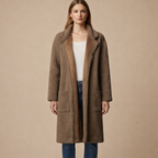 Women's Reversible Fleece-Lined Coat – Warm Comfort and Oversized Fit