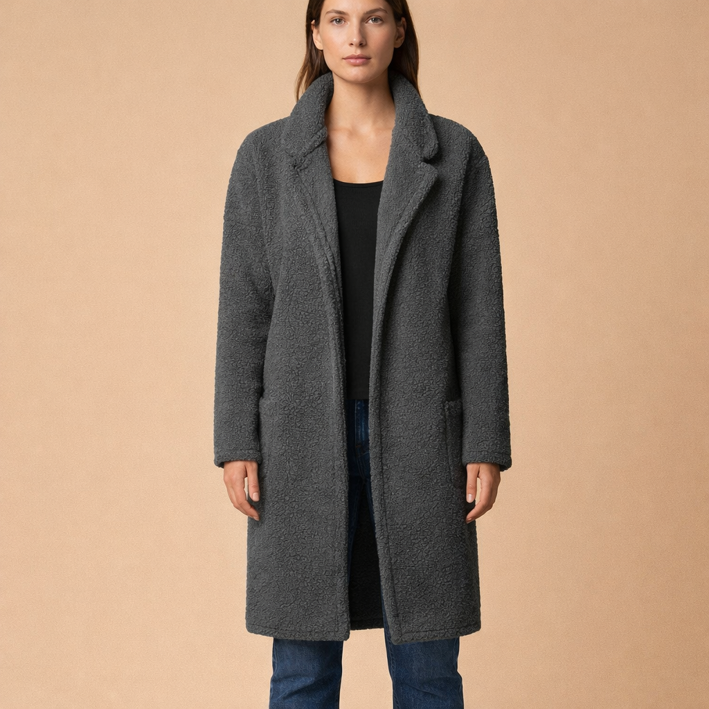 Women's Reversible Fleece-Lined Coat – Warm Comfort and Oversized Fit