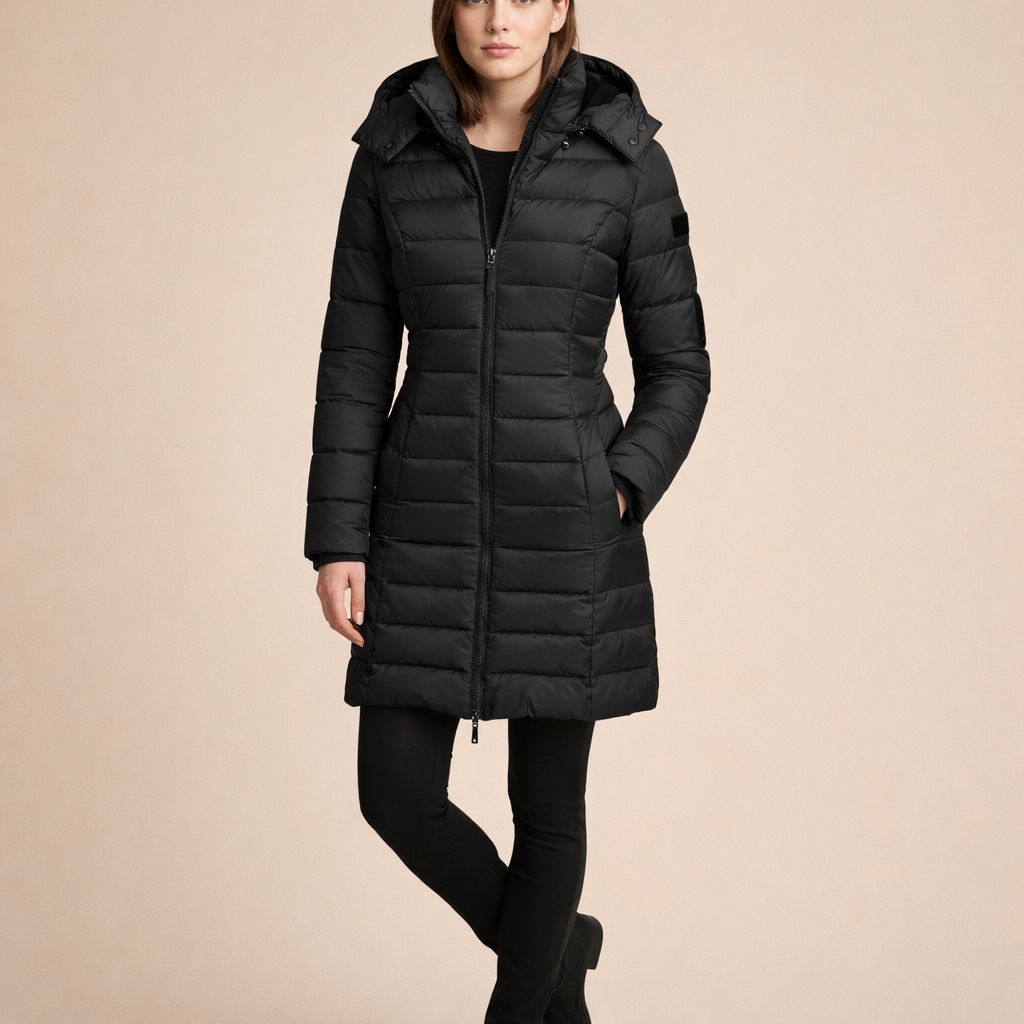 Women's Long Warm Coat – Insulated Comfort for Cold Weather