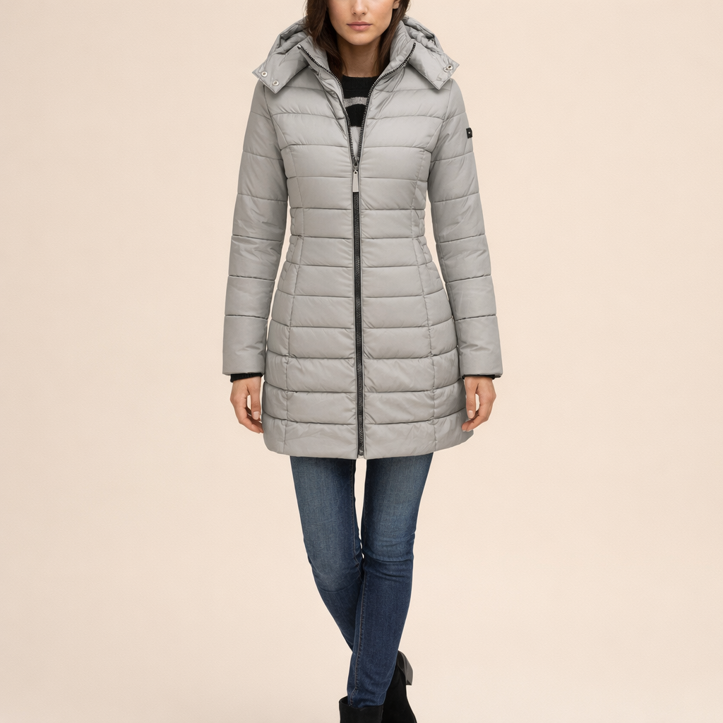 Women's Long Warm Coat – Insulated Comfort for Cold Weather