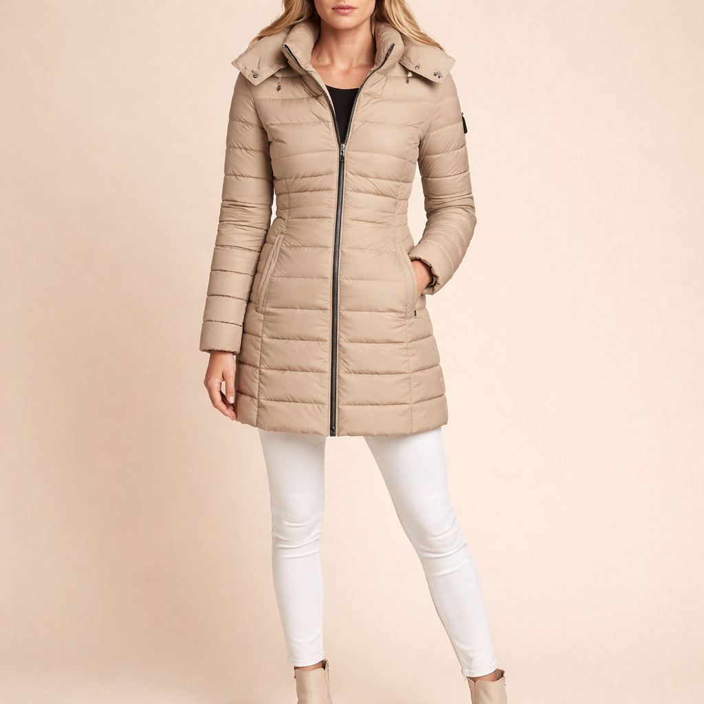 Women's Long Warm Coat – Insulated Comfort for Cold Weather