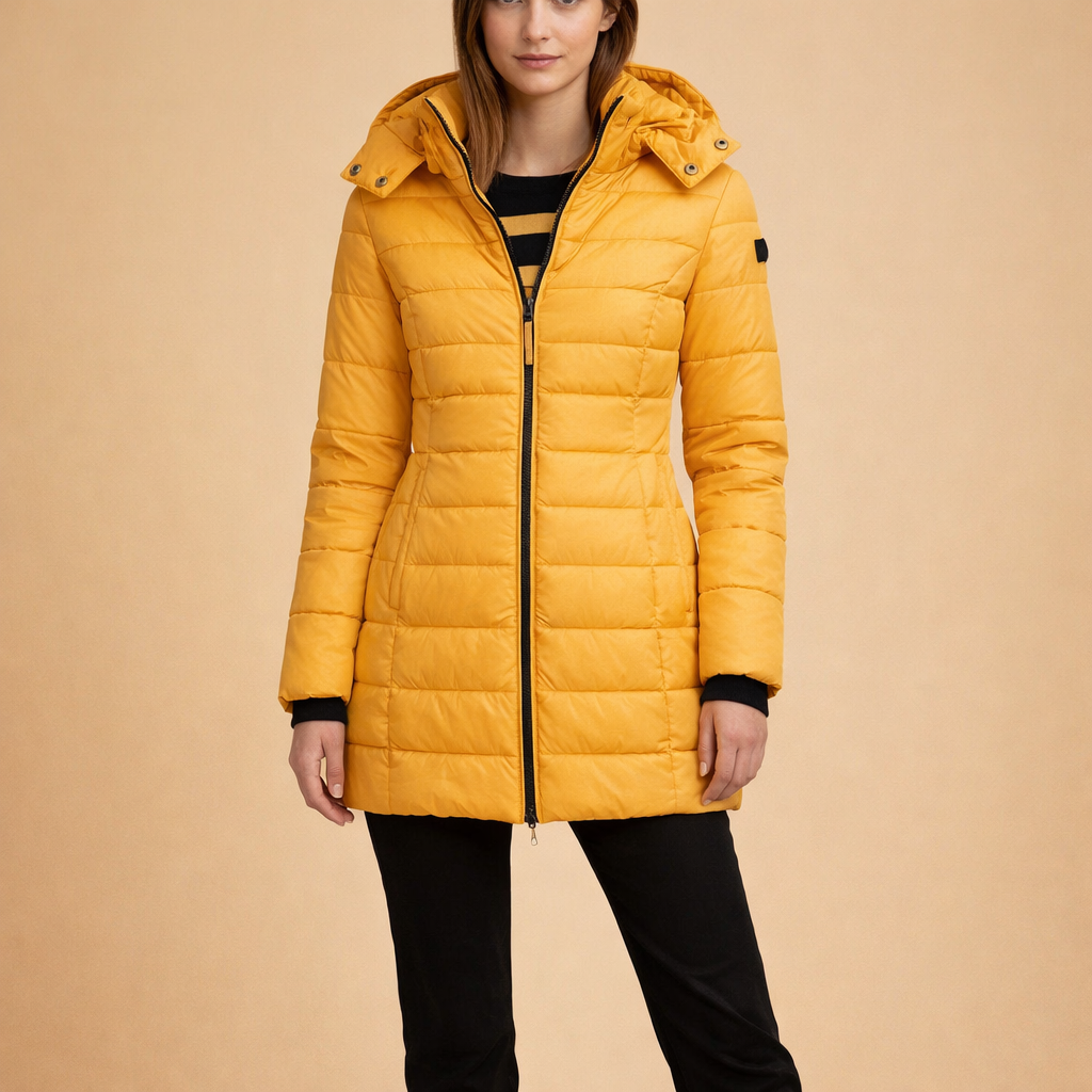 Women's Long Warm Coat – Insulated Comfort for Cold Weather
