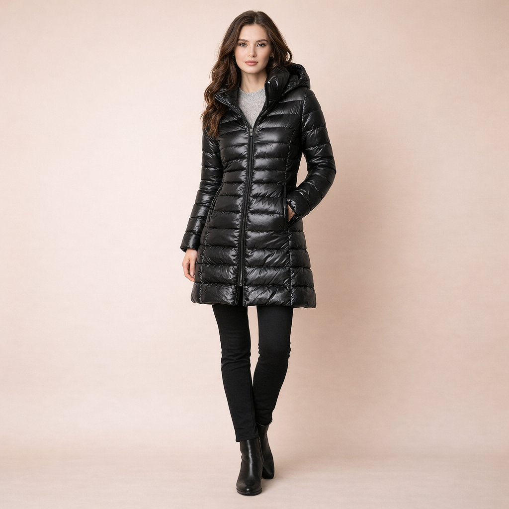 Women's Plus Size Mid-Length Down Jacket – Lightweight Comfort for Everyday Wear