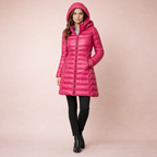 Women's Plus Size Mid-Length Down Jacket – Lightweight Comfort for Everyday Wear