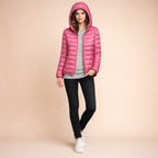 Women's Lightweight Hooded Down Jacket – Comfortable Everyday Cold-Weather Wear