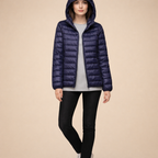 Women's Lightweight Hooded Down Jacket – Comfortable Everyday Cold-Weather Wear