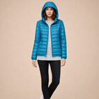 Women's Lightweight Hooded Down Jacket – Comfortable Everyday Cold-Weather Wear