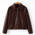 Women's Leather Jacket – Structured Fit for Everyday Wear