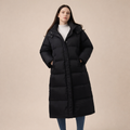 Women's Quilted Plaid Hooded Coat – Warm Layered Winter Wear
