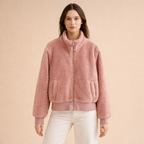 Women's Fleece Stand Collar Jacket – Lightweight Warmth for Daily Wear