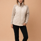 Women's Stand Collar Cotton Jacket – Comfortable Zip-Up Winter Wear