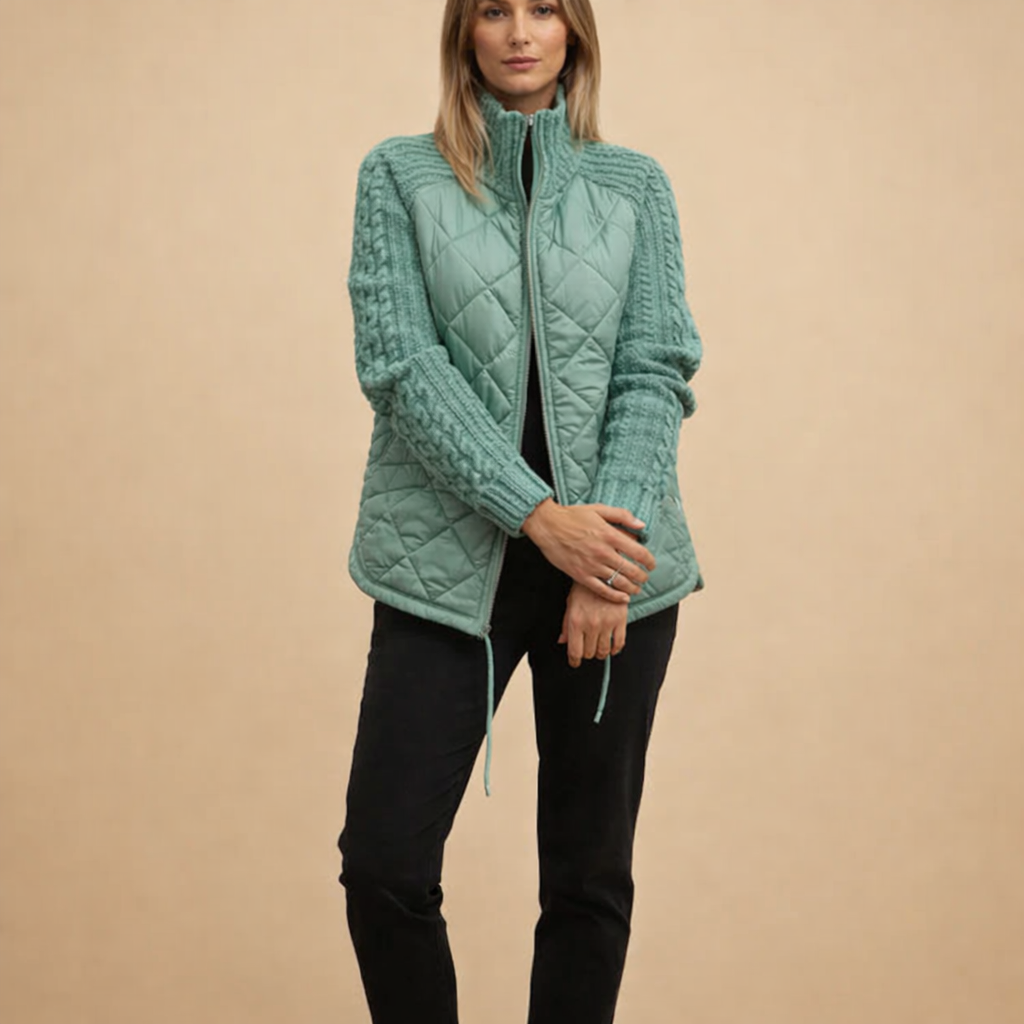 Women's Stand Collar Cotton Jacket – Comfortable Zip-Up Winter Wear