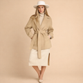 Women's Khaki Trench Coat – Structured Coverage for Everyday Wear