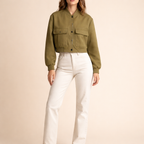 Women's Casual Bomber Jacket – Relaxed Fit for Everyday Wear