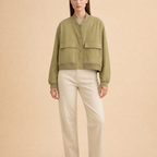 Women's Casual Bomber Jacket – Relaxed Fit for Everyday Wear