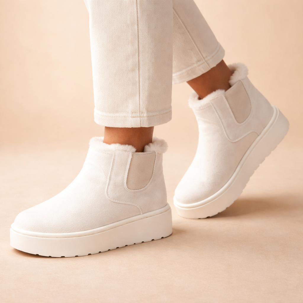 Women's Plush Winter Boots – Warm Fleece Comfort for Cold Weather