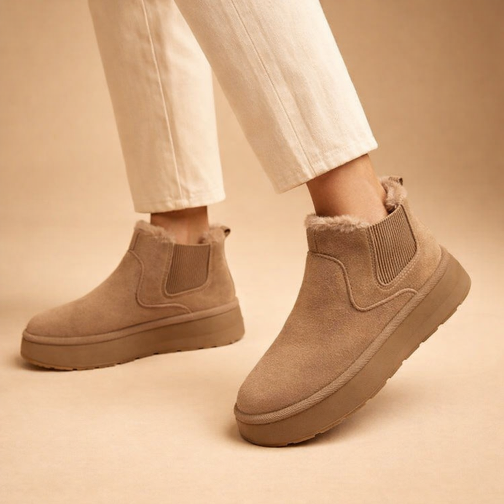 Women's Plush Winter Boots – Warm Fleece Comfort for Cold Weather