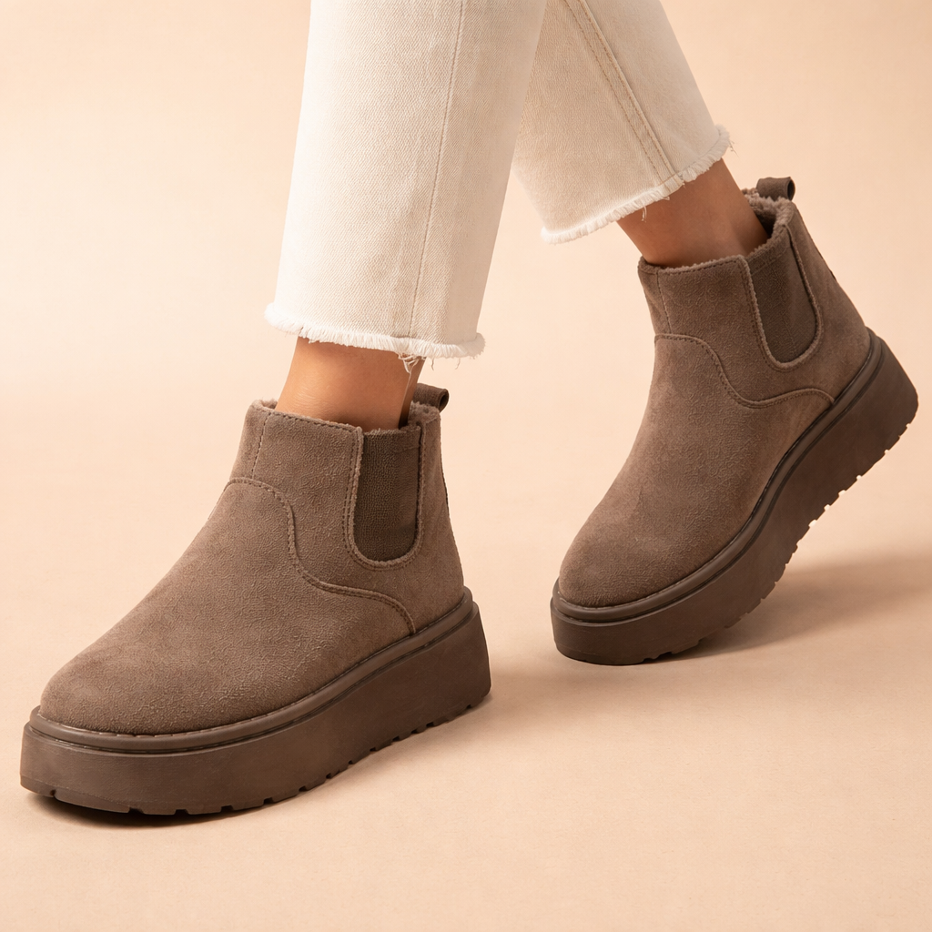 Women’s Plush Winter Boots – Warm Fleece Comfort for Cold Weather