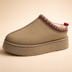 Women’s Plush Ankle Slippers – Warm Fleece Comfort for Indoor Wear