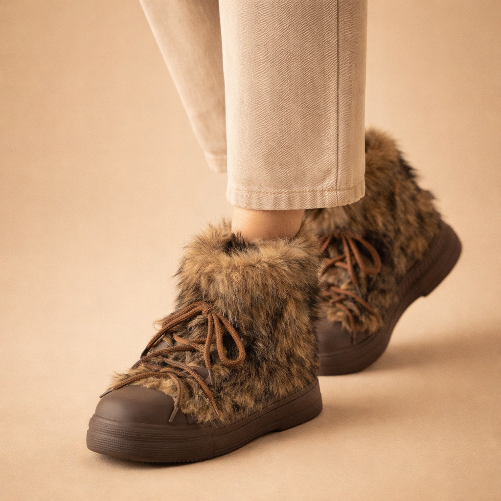 Women’s Platform Snow Boots – Warm Non-Slip Comfort for Winter