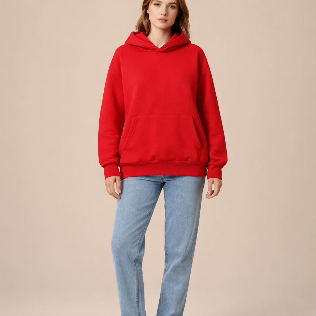 Oversized Fleece Hoodie for Women – Warm Relaxed Comfort