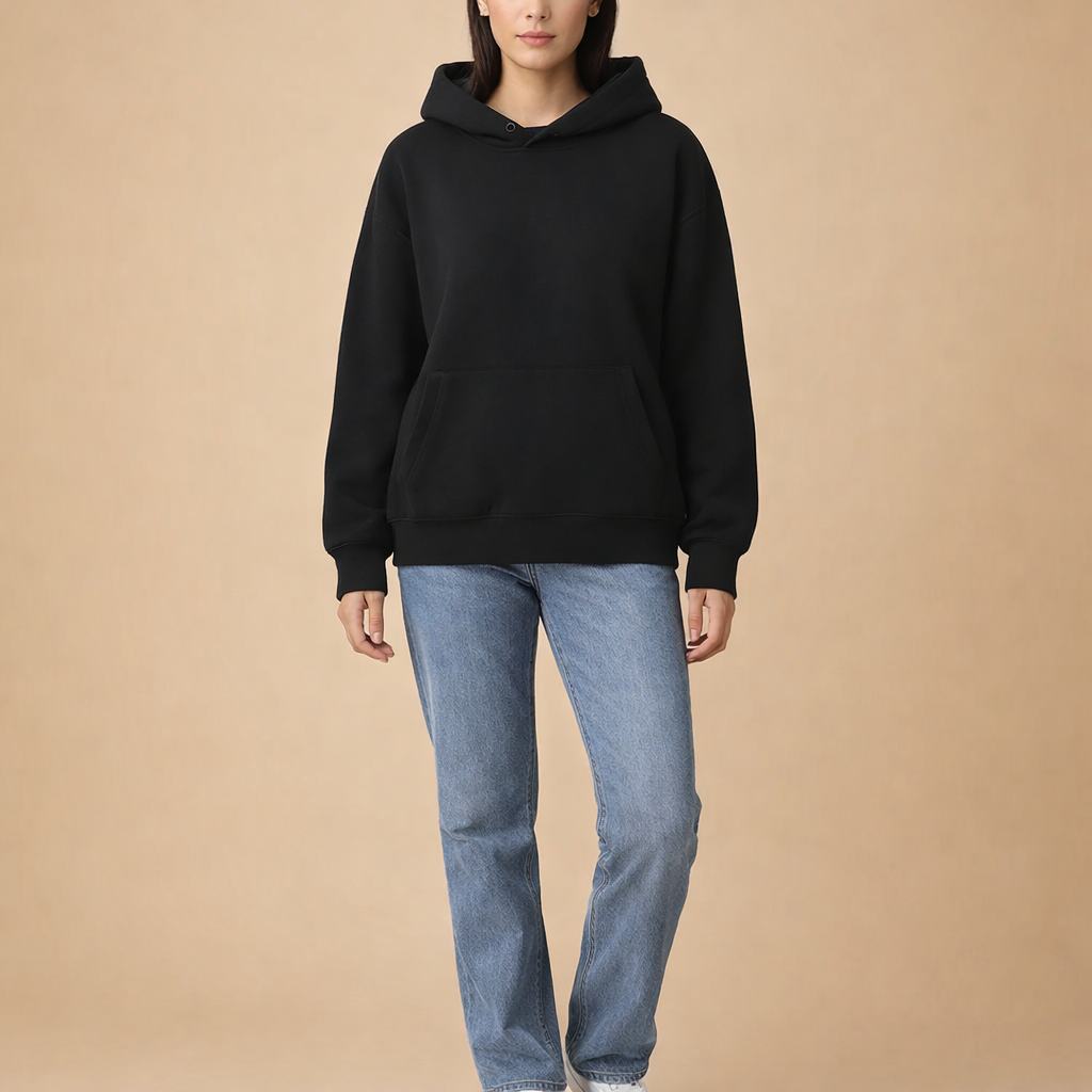 Oversized Fleece Hoodie for Women – Warm Relaxed Comfort