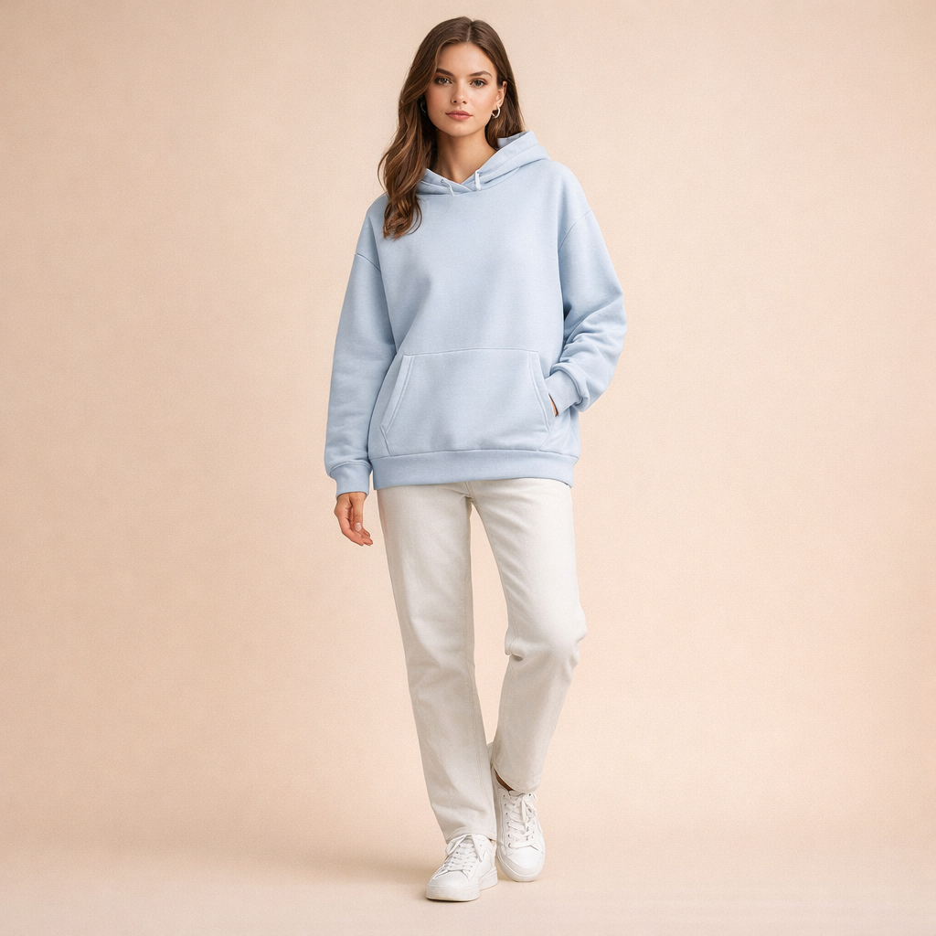 Oversized Fleece Hoodie for Women – Warm Relaxed Comfort