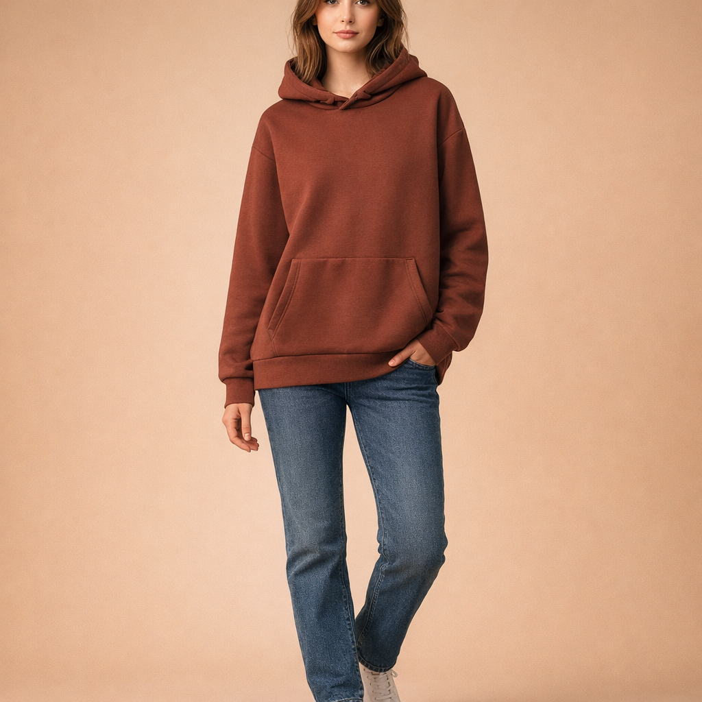 Oversized Fleece Hoodie for Women – Warm Relaxed Comfort