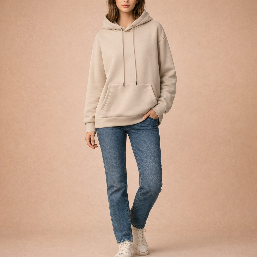 Oversized Fleece Hoodie for Women – Warm Relaxed Comfort