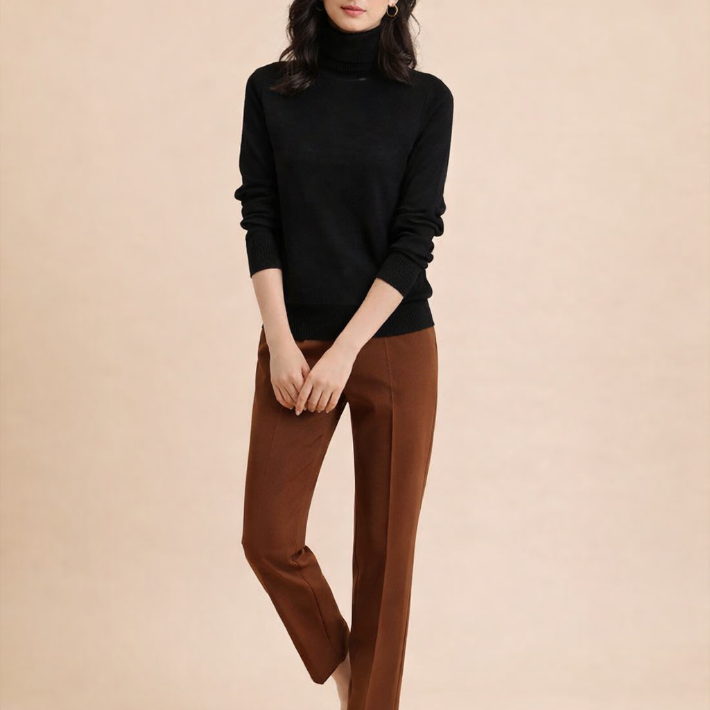 Women's Chunky Knit Sweater – Warm Comfortable Winter Layering