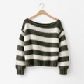 Women's Long Sleeve Knit Sweater – Relaxed Everyday Layering Fit