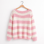 Women's Long Sleeve Knit Sweater – Relaxed Everyday Layering Fit