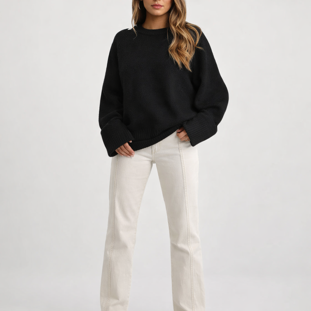 Women's Plush Sweater Top – Soft Warm Everyday Comfort