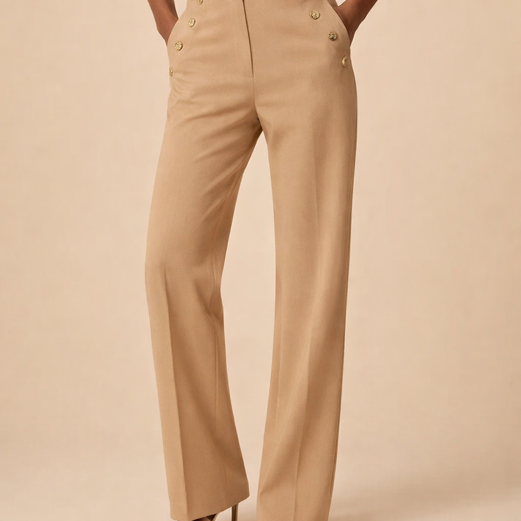 Women's Wide-Leg Commuter Trousers – relaxed fit for daily wear